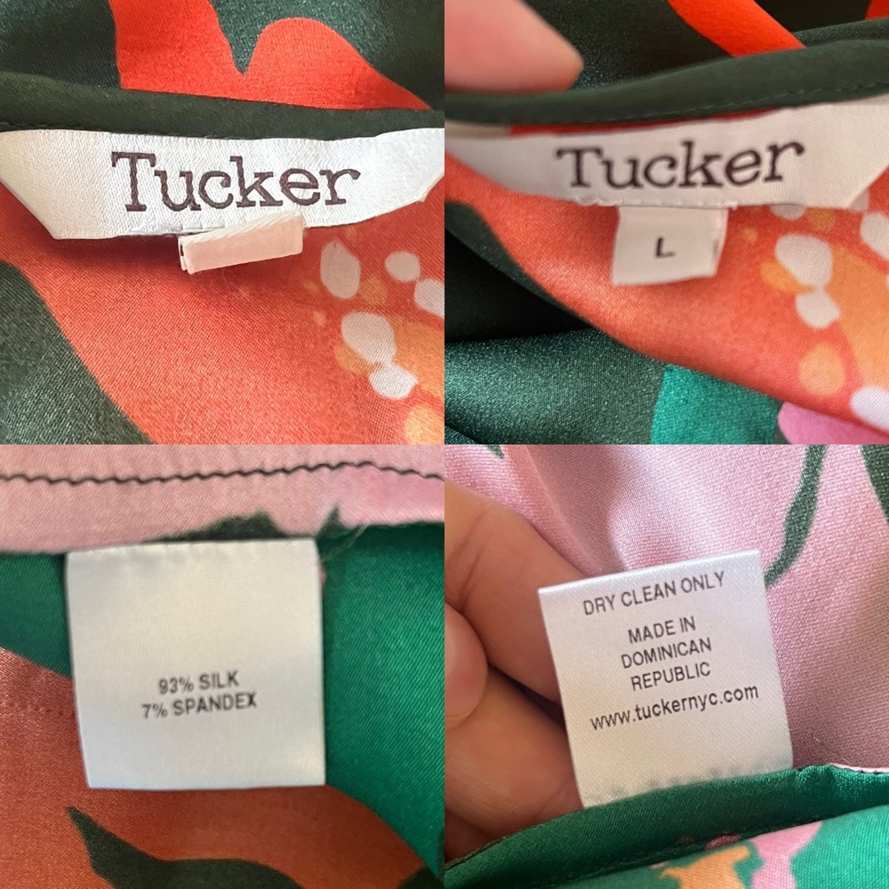 Tucker NYC Green Floral Midi Dress - Picture 5 of 10